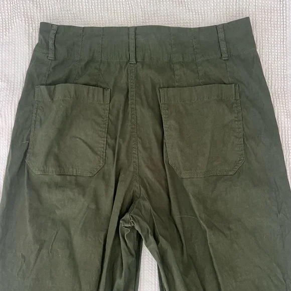 Maeve Green Wide Leg Pants - Picture 3 of 5